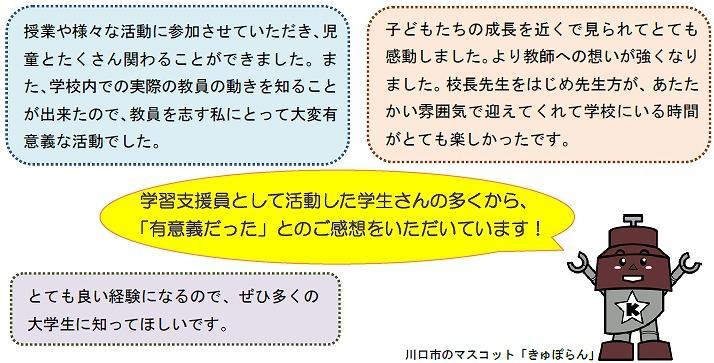 活動した大学生の声