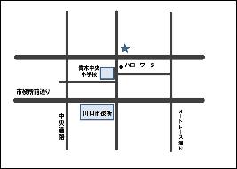 青木地域包括支援センター地図のイラスト