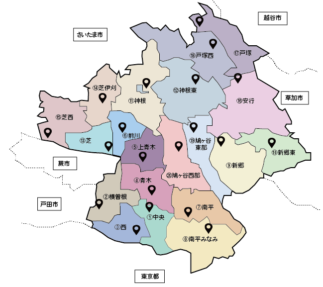 市内センター一覧