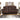 Stoneland Reclining Loveseat with Console - Chocolate