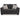 Loreo Loveseat - Ebony