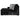Midnight-Madness 3-Piece Sectional with Chaise - Onyx / Left Facing