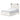 Gerridan Panel Bed - White/Gray / Queen