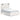 Gerridan Panel Bed - White/Gray / Queen