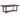 Dilenno Rectangular Dining Extension Table - Dark Brown