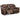 Stoneland Reclining Loveseat with Console - Chocolate