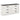 Shawburn Dresser - Whitewash/Charcoal Gray / 6 Drawer