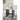 Burkhaus Rectangular End Table - White/Dark Brown