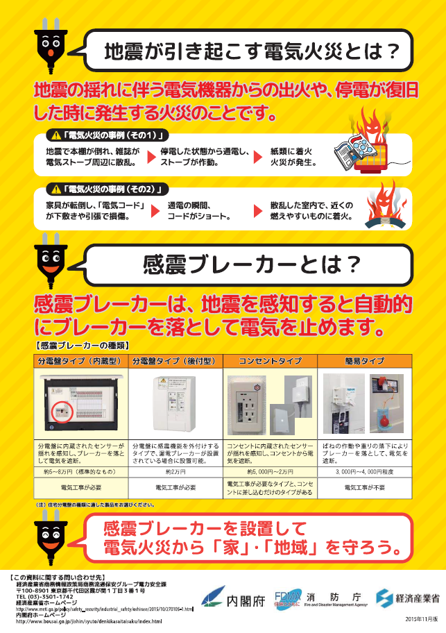 感震ブレーカーチラシ裏